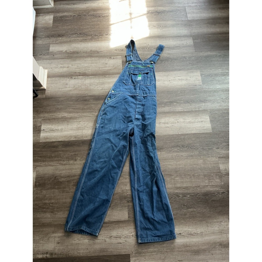 Liberty Bib Overalls Men' s 36x27 Blue Denim Work Farm Trucker Workwear Farmer